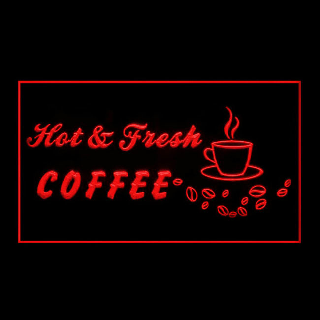 110257B Hot Fresh Coffee Chocolate Cappuccino Espresso Americano LED Lig... - $21.99