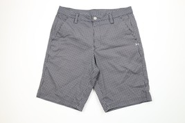 Under Armour Mens 34 Flat Front Golfing Golf Chino Shorts Gingham Plaid ... - $39.55