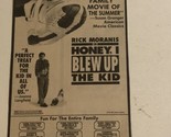 Honey I Blew Up The Kid Movie Print Ad Rick Moranis TPA10 - £4.74 GBP