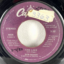 Bob Seger – Fire Lake Long Twin Silver Line 7" 1980 Promo Capitol Rock 4... - $4.74