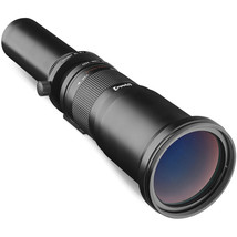Opteka 650-1300mm f/8 Telephoto Zoom Lens for Sony A-Mount SAL DSLR Cameras - £248.89 GBP