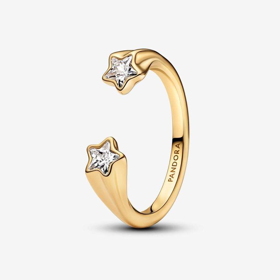 14k Gold-plated Shooting Stars Open Ring   163582C01