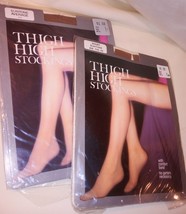 Vtg Thigh High Pantyhose Stockings Made For Kmart No Garter Prop Nos Lot 2 - £4.13 GBP