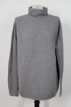 French Connection XS Gray Mock Neck Ribbed Oversized Sweater - £19.98 GBP