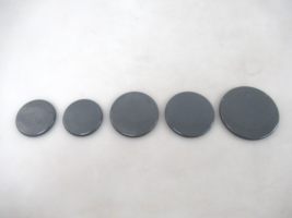 Whirlpool Maytag Range Burner Gray Cap Set ( Diameters: 3 1/8&quot;, 2 5/8&quot;, ... - £46.00 GBP