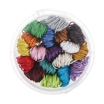 196Yards Waxed Cotton Cord 32.8Ft/Color Bracelet Thread 1Mm Diameter For... - £10.22 GBP