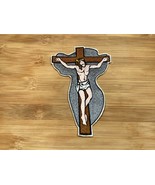 Embroidered Christ Crucifixion Patch Jesus Christ on the Cross Patch  - £14.94 GBP