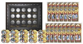 Golden Baseball Legends 24K Gold Plated State Us Quarters 15-Coin Set Walgreens - £30.04 GBP