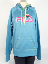 Fila Signature Blue Pullover Hoodie with Thumbholes Women&#39;s L NWT - $69.99