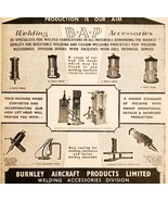 1957 Burnley Aircraft Welding Import Advertisement Autocar Aviation DWPP3 - $42.11 CAD