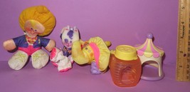 Smooshees Fisher Price Lot 1987 Cat Peacock Baby Elephant Car Smooshies - $50.00