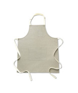 Linen Kitchen Apron Natural/Ivory - 100% Pure Linen Bib Apron with Front... - £115.62 GBP