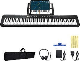 With Its Full-Size 88-Key Keyboard, Sustain Pedal, Bluetooth,, Weighted ... - £101.68 GBP