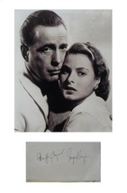 Humphrey Bogart &amp; Ingrid Bergman Signed Photo - Casablanca w/COA - £2,557.46 GBP