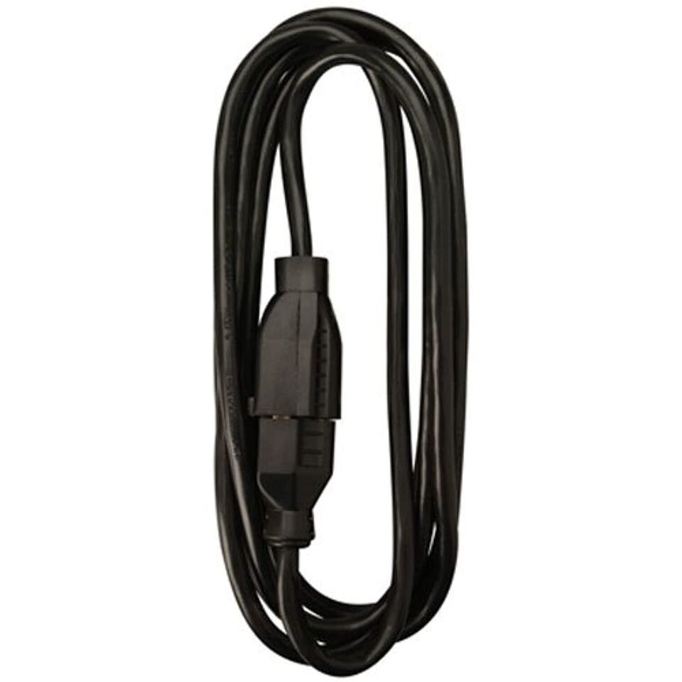 Master Electrician 02210ME 15-Feet Round Vinyl Extension Cord, Black (2-... - $24.08