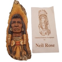 Neil J Rose Native America Roaring Thunder Sculpture Signed Numbered 962/2500 - £318.42 GBP