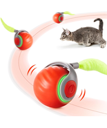 Potaroma Moving Ball Cat Toys with Feather Tail, Rechargeable 2025 New I... - $36.38 CAD