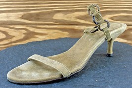 Donald J Pliner Size 8.5 M Brown Slide Leather Women Sandal Shoes - £22.86 GBP