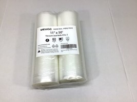 WEVAC 11in x 50ft Vacuum Seal Rolls 2 Pack - £13.11 GBP