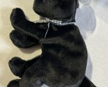 TY 1998 1999 BEANIE BABY LUKE BLACK LAB DOG PLUSH STUFFED TOY ANIMAL NWT... - $9.85