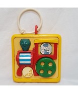 Vintage Playskool Train Noise Maker Baby Toy Rattle 1988 Colorful - £21.93 GBP