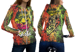 Lion Rasta  3D Print Zipper Hoodie Sweatshirt For Women - £39.90 GBP