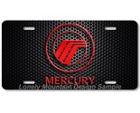 Mercury Inspired Art Red on Mesh FLAT Aluminum Novelty Auto License Tag ... - $17.99