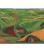DAVID HOCKNEY The Road Across the Wolds 19.75&quot; x 24.25&quot; Offset Lithograp... - $191.47 CAD