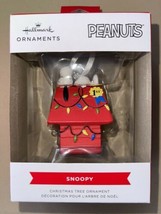 Hallmark 2021 Peanuts SNOOPY on Red Doghouse Christmas Tree Ornament NEW 3” - £15.54 GBP