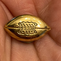 Vintage 1950s Football Figural Shaped Pinback Pin 1/20 10k Gold Filled - $14.84