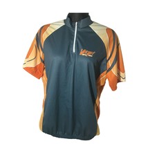 VRider Born 2 Bike Blue Orange Half Zip Cycling Jersey Shirt Size Extra Large XL - £63.26 GBP