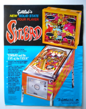 Sinbad Pinball Flyer Original Vintage 1978 Promo Artwork Retro Mod Fantasy - $20.59