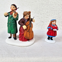 Christmas Dept 56 Figures Lot of 2 Orchestra Musicians Yes Virginia Little Girl - $14.84