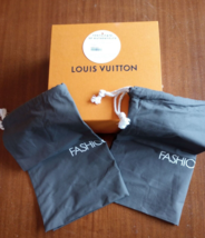 Louis Vuitton Gift Large Magnetic Empty Box 10&quot; X 10&quot; X 5&quot; - Two Gray Dust Bags - £39.09 GBP