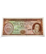 1976 Macau 5 Patacas Remarque UNC État, P-54a.4 - $99.50 CAD
