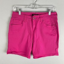 Roz &amp; Ali Pink Shorts Finished Hem Sequin Accents Women&#39;s 10 Runs Small * - £10.30 GBP