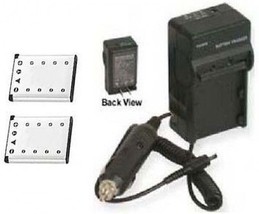 2 Two Batteries +Charger for Olympus IR-300 D-630 D-720 D-725 D-730 FE-2... - £25.97 GBP