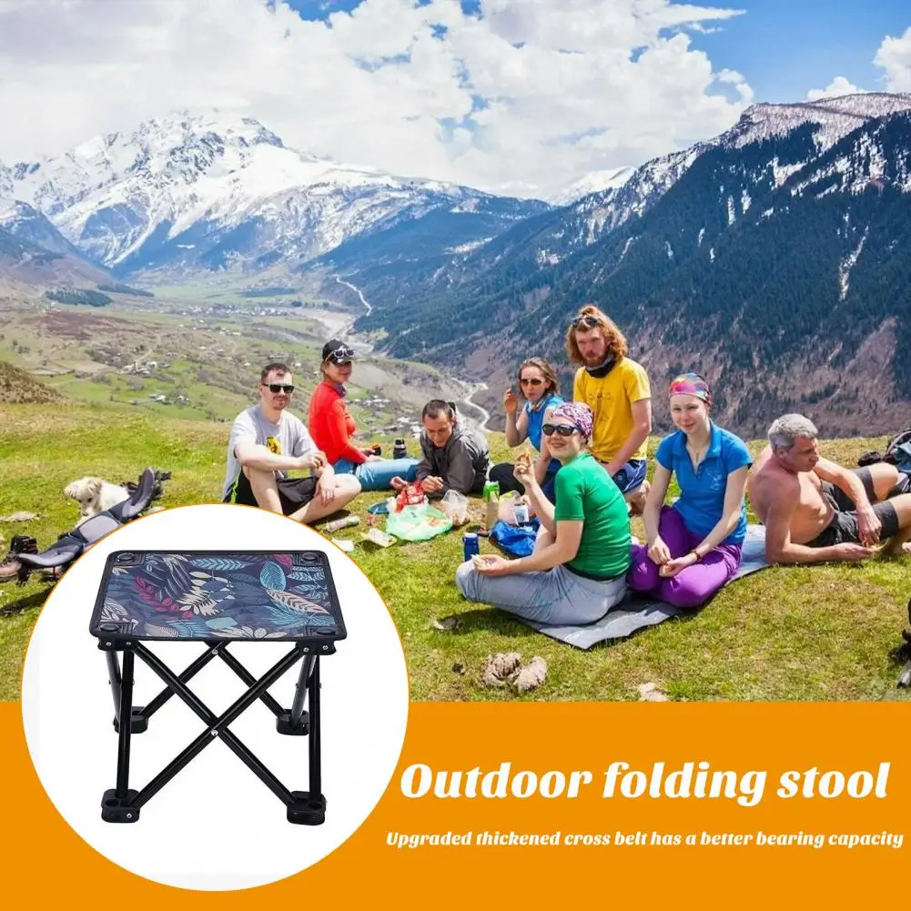 Portable Folding Chair High Stability Strong Load-bearing Ultralight Outdoor - £15.26 GBP