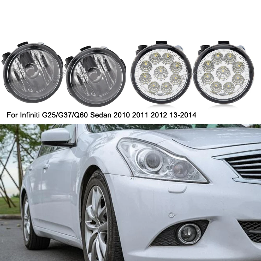 For Infiniti G25/G37/Q60 Sedan 2010 2011 2012 2013 2014 Led Fog Lights - £20.17 GBP+