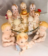 Vintage lot of mix 11 Kewpie &amp; Piano dolls babies figurines - £37.11 GBP