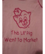 NWT - PIGGLY WIGGLY &quot;This Lil&#39; Pig Went to Market&quot; Girls Size 18M Pink O... - $14.99