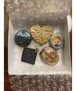 Lot of 5 handmade ceramic / stoneware pendants. - $39.60