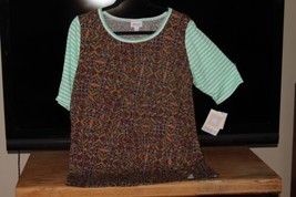 Lu La Roe Shirts (New) Gigi - Classsic T - MULTI-COLORED, Striped 3/4 Sleve -SZ Xl - £29.75 GBP