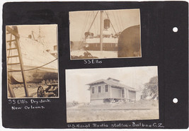 US Naval Radio Station Balboa C.Z., Radio Panel S.S. Coppename, SS Ellis Photos - £13.98 GBP
