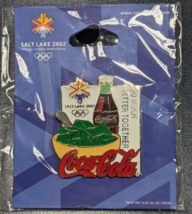 NEW 2002 Salt Lake City Coke & Green Jello Olympic Pin - Coca Cola - £11.86 GBP
