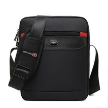 Vintage Oxford black swiss bags men&#39;s shoulder bag man Waterproof messenger cros - £68.19 GBP