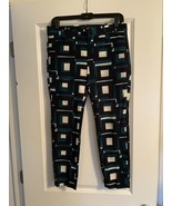 Banana Republic Sloan Geo Print Pant 2S Blue Green White - £17.58 GBP