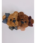 Boyd s Bears Pair of Bears 2  Pin Brooch Resin Bearwear 2.25&quot; - $218.62 MXN