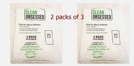 6 bags Clean Obsessed H-10 Replacement Bags for Nutone Canavac Johnny Va... - $19.80
