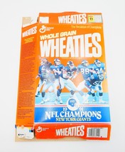 1991 NFL New York Giants Super Bowl Champions Empty Wheaties Cereal Box - £14.38 GBP